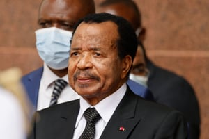 Le chef de l’État camerounais Paul Biya, le 26 juillet 2022. © LUDOVIC MARIN/AFP