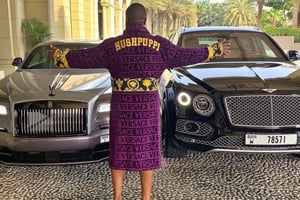 Le cyberescroc Ramon Abass, alias « Ray Hushpuppi ». © INSTAGRAM HUSHPUPPI