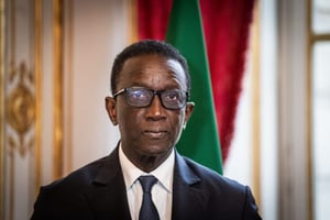Le Premier ministre du Sénégal, Amadou Ba, à l’hôtel de Matignon, le 7 décembre 2023. © Xose Bouzas/Hans Lucas via AFP