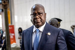 Félix Tshisekedi, le chef de l’État congolais, le 18 février 2024. © Michele Spatari / AFP