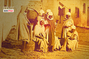 Des prisonniers sur l’île Sainte-Marguerite, aux alentours de 1884. © Montage JA; Mairie de Cannes