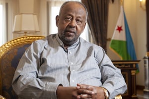 Le président djiboutien, Ismaïl Omar Guelleh, en mars 2023. © Vincent Fournier pour JA