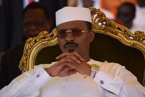 Le président de la transition tchadienne, Mahamat Idriss Déby Itno, le 11 août 2023, à N’Djamena. © DENIS SASSOU GUEIPEUR/AFP.
