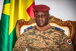 Le capitaine Ibrahim Traoré, le 29 septembre 2023. © presidence.bf