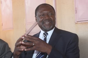 Ablassé Ouédraogo, ex-ministre burkinabè des Affaires étrangères (1994-1999). © Hippolyte Sama pour JA