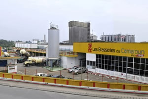 L’usine des Brasseries du Cameroun (SABC), à Douala. © Nicolas Eyidi.