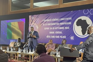  © Samba Bathily, Fondateur et PDG d’ADS à l’Assemblée Générale Constitutive de la Confédération Panafricaine ESPORT au Sénégal.