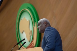Le président de la Commission de l’Union africaine, Moussa Faki Mahamat, le 14 février 2024. © Union africaine