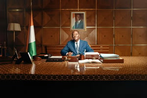 Alassane Ouattara, président de la Côte d’Ivoire (à Abidjan, le 15 septembre 2021). © Issam Zejly pour JA