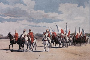 En 1845, les spahis, un corps de cavalerie, rejoint l’Armée d’Afrique. © Stefano Bianchetti/Bridgeman Images.