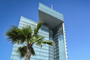 Le siège de Maroc Telecom, à Rabat. © Vincent Fournier/JA