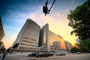 La Banque mondiale, à Washington DC. © Photo12/Alamy/Wim Wiskerke