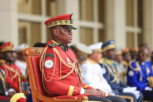 Brice Clotaire Oligui Nguema, à Libreville, le 1er juillet 2024. © Présidence de la République gabonaise