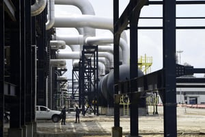 La raffinerie Dangote, à Lagos, le 22 mai 2023. © PIUS UTOMI EKPEI / AFP