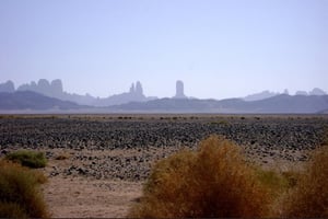 Le Tassili n’Ajjer, dans le sud-est de l’Algérie. © Mohammed Beddiaf