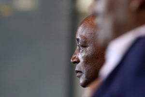 Patrice Motsepe, au Caire, le 11 mars 2023. © PA Photos/ABACA