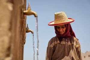 Au Maroc, le cumul pluviométrique depuis le début de la campagne agricole 2024 est en baisse de « 60,6 % par rapport à une saison normale », selon le HCP. © FADEL SENNA / AFP