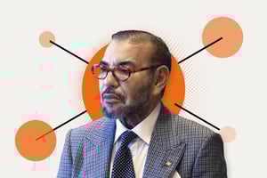 Le roi du Maroc, Mohammed VI. © Montage JA