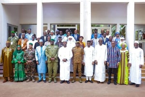 Clôture de la réunion ministérielle des États membres de la Confédération AES, à Bamako, le 23 février 2025. © DR
