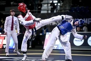 La plaignante, Mariama Cissé (à gauche), a été médaillée de bronze aux championnats d’Afrique de taekwondo 2022. © DR