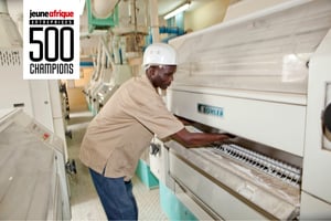 Le groupe NMA est le leader de la production d’alimentation animale et dans le top 3 des meuniers du Sénégal © Montage JA; Antoine Tempé pour JA