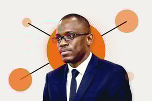 Le ministre béninois des Affaires étrangères, Olushegun Bakary. © Montage JA
