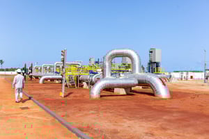 Plus de 17,7 millions de barils ont été acheminés depuis Agadem jusqu’au terminal pétrolier de Sèmè Kpodji entre mai 2024 et avril 2025. © Présidence du Bénin