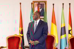 Alassane Ouattara, le chef de l’État ivoirien, à Abidjan, le 11 mai 2025. © Facebook Alassane Ouattara