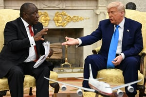 Cyril Ramaphosa et Donald Trump à la Maison-Blanche.