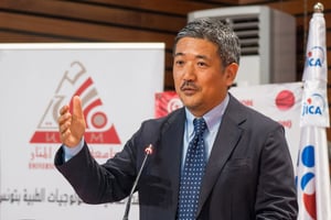Le numéro deux de l’Agence japonaise de coopération internationale (Jica), Shuhei Ueno, met en avant le travail déjà réalisé, notamment via la collaboration avec l’UA. © DR