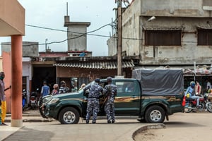 Début octobre le commissariat de police de Ségbana, une commune proche de la frontière, dans le nord-est du Bénin a été attaqué par un groupe jihadiste venu du Nigeria. © Yanick Folly/AFP