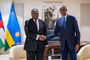 Faustin-Archange Touadéra a rencontré Paul Kagame ce 23 novembre à Kigali.