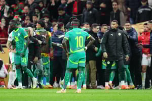 Lors de la finale de la Coupe d’Afrique des nations entre le Maroc et le Sénégal, au stade Prince-Moulay-Abdellah, à Rabat, le 18 janvier 2026.