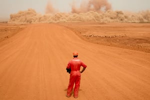Mine de Sangaredi, exploitée par la Compagnie des bauxites de Guinée (CBG).
