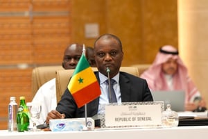 Le ministre de l’Économie, Abdourahmane Sarr, lors d’une réunion des gouverneurs de la Banque Islamique de Développement (BID) à Medine en Arabie Saoudite, le 12 janvier 2025. © Compte X @RahmaneSARR