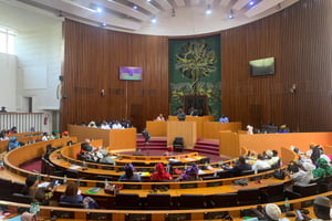 L’Assemblée nationale sénégalaise (ici en novembre 2023), a mis en place une commission d’enquête sur le processus électoral, à mois d’un mois du premier tour de la présidentielle de février 2024. © DR / Assemblée nationale
