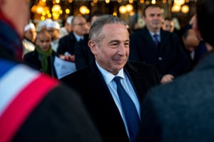 Saïd Moussi, alors ambassadeur d’Algérie en France, le 17 octobre 2023, lors de la commémoration du 62e anniversaire des victimes du 17 octobre 1961 à Paris. © Denis Prezat / ABACAPRESS.COM