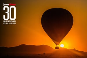 Montgolfière aux environs de Marrakech