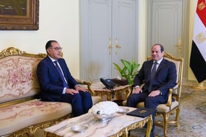Le Premier ministre égyptien, Mostafa Madbouli, et le président Sissi au Caire, le 3 juin 2024. © Facebook de la présidence égyptienne