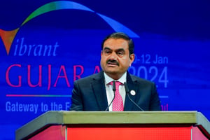 L’homme d’affaires Gautam Adani, président du groupe Adani, à Gandhinagar (Inde), le 10 janvier 2024.