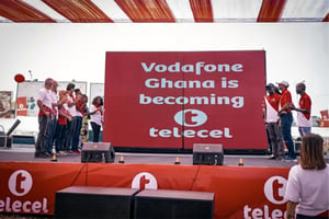 En février 2024, Telecel a renommé la filiale ghanéenne de Vodafone, rachetée en 2023. © DR.
