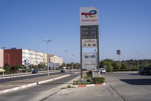 Station essence TotalEnergies, à Essaouira, au Maroc, en 2022. © Antoine Boureau / Hans Lucas / Hans Lucas via AFP.