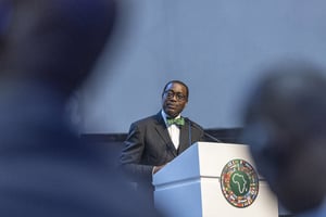 Akinwumi Adesina à Accra lors des assemblées générales de la BAD, le 24 mai 2022. © Flickr BAD
