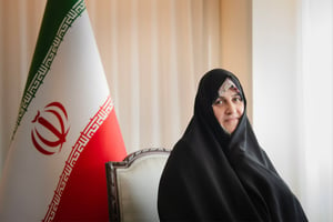 Jamileh-Sadat Alamolhoda, épouse du président iranien, Ebrahim Raïssi. Jamileh-Sadat Alamolhoda
© Kholood Eid For NPR
