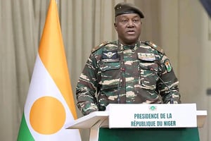 Le général nigérien Abdourahamane Tiani. © Facebook CNSP
