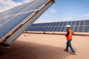 Station Noor 1  à Energie solaire de Laâyoune – Dcheira au Maroc © Vincent Fournier pour JA