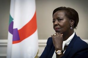 La secrétaire générale de l’OIF Louise Mushikiwabo, à Paris, le 7 janvier 2019. © Lionel Bonaventure/AFP
