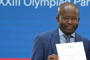 Mamadou Diagna Ndiaye, homme d’affaires sénégalais, est également membre du Comité olympique international (CIO). © ALAIN JOCARD/AFP