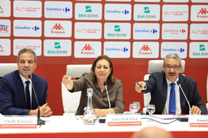 Conférence de presse du comité de normalisation, le 27 août 2024 à Tunis. © Fédération Tunisienne de Football