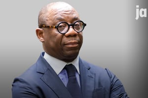 Serge Ekué est le président de la Banque ouest africaine de Développement (BOAD), l’institution communautaire de financement du développement des pays de l’Union économique et monétaire ouest africaine (UEMOA). © Yves Forestier pour JA